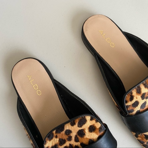 ALDO Leopard slip on mule animal‎ print size 8 - Picture 4 of 9